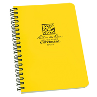 Side-Spiral Notebook, Soft Cover, Yellow, 64 Pages, 4-5/8" W x 7" L  NKF440 | TENAQUIP
