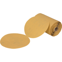 Rouleau de disques abrasifs dorés en papier Stikit<sup>MC</sup> 216U, 6" dia., Grain P360, Oxyde d'aluminium  NT984 | TENAQUIP