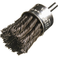 Knotted Wire End Brushes, 1/2" Dia., 0.014" Wire Dia., 1/4" Shank  NU456 | TENAQUIP