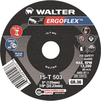 Ergoflex™ Grinding Wheel, 5" x 7/8" arbor, Ceramic, Type 29  NV928 | TENAQUIP