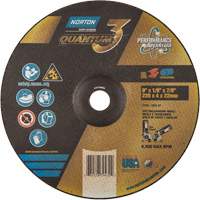 Quantum3™ Grinding & Cutting Wheel, 9" x 1/8", 7/8" Arbor, Type 27, 24 Grit, Ceramic Alumina  NY040 | TENAQUIP