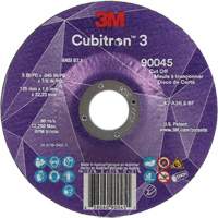 Cubitron™ 3 Cut-Off Wheel, 5" x 0.045", 7/8" Arbor, Type T27, Ceramic, 12250 RPM  NY551 | TENAQUIP