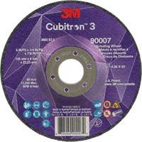 Cubitron™ 3 Depressed Centre Grinding Wheel, 5" x 1/4", 7/8" arbor, Ceramic, Type T27  NY561 | TENAQUIP
