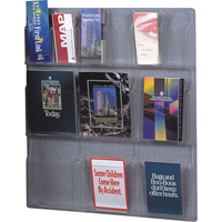 Literature Displays, Wall Mount, 6 Slots, Plastic, 30" W x 34-3/4" D x 34-3/4" H  OD303 | TENAQUIP