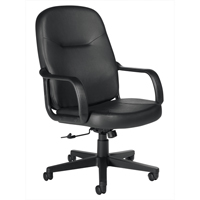Office Chairs, Leather, Black  OK049 | TENAQUIP