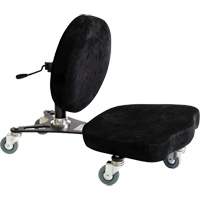 Flex™ Ergonomic Welding Chair, Mobile, Adjustable, Fabric Seat, Black/Grey  OP427 | TENAQUIP