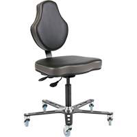 Vega™ Multi-Tilt Ergonomic Chair, Mobile, Adjustable, Vinyl Seat, Black/Grey  OP508 | TENAQUIP