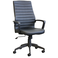 Activ™ A-128 Office Chair, Polyurethane, Black, 250 lbs. Capacity  OP796 | TENAQUIP