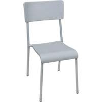 Ventura Stacking Chair, Polypropylene, 36" High, 300 lbs. Capacity, Grey  OQ722 | TENAQUIP