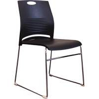 Activ™ Series Stacking Chairs, Plastic, 23" High, 250 lbs. Capacity, Black  OQ958 | TENAQUIP