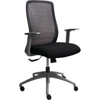 Chaise de bureau ajustable série Era<sup>MC</sup>, Tissu/Mailles, Noir, Capacité 250 lb  OQ965 | TENAQUIP