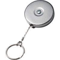 Original Series Retractable Keychain, Chrome, 24" Cable, Belt Clip Attachment  PAB229 | TENAQUIP