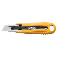 Self-Retracting Safety Knife, 19 mm, Carbon Steel, Heavy-Duty, Plastic Handle  PB834 | TENAQUIP