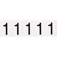 Individual Number and Letter Labels, 1, 2" H, Black on White  SAB859 | TENAQUIP