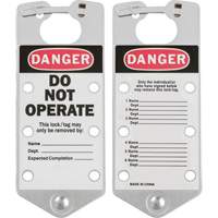 Labeled Lockout Hasps, Silver  SAC661 | TENAQUIP