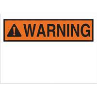 "Warning" Sign, 10" x 14", Polyester, English with Pictogram  SAD239 | TENAQUIP