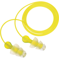 E-A-R™ Tri-Flange Reusable Earplugs, Corded, Bulk - Polybag, 26 dB NRR, One-Size  SAK437 | TENAQUIP