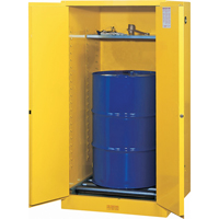 Sure-Grip<sup>®</sup> EX Vertical Drum Storage Cabinets, 55 US gal. Cap., Yellow  SAQ046 | TENAQUIP