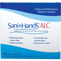 Sani-Hands<sup>®</sup> ALC Antimicrobial Hand Wipes, Packet  SAY434 | TENAQUIP