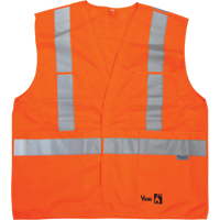Fire Retardant Safety Vest, High Visibility Orange, Large/X-Large, Polyester, CSA Z96 Class 2 - Level 2  SDP390 | TENAQUIP