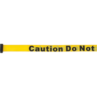 Tape Cassettes for Build-Your-Own Crowd Control Barriers, Caution Do Not Enter, 7', Yellow Tape SEB179 | TENAQUIP