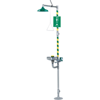 Combination Emergency Shower and Eye/Face Wash Stations, Ceiling-Mount  SEB258 | TENAQUIP