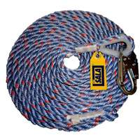 Rope Lifeline with Snap Hook, Polyester/Polypropylene  SEC131 | TENAQUIP