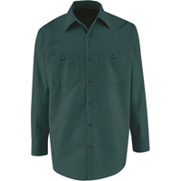 Industrial Solid Work Shirts, Men's, 3X-Large, Green  SEE179 | TENAQUIP