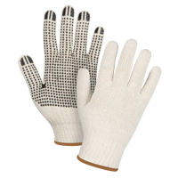 Heavyweight Dotted String Knit Gloves, Poly/Cotton, Single Sided, 7 Gauge, Large SEE941 | TENAQUIP