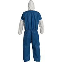 Hooded Coveralls, Medium, Blue/White, Tyvek<sup>®</sup> 400 D  SEH058 | TENAQUIP