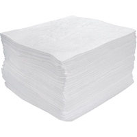 Meltblown Sorbent Pads, Oil Only, 15" x 17", 25 gal. Absorbancy SEH944 | TENAQUIP