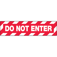 "Do Not Enter" Skid-Gard™ Floor Sign, Adhesive, English  SEK523 | TENAQUIP