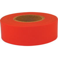 Sub-Zero Flagging Tape, 1.2" W x 150' L, Fluorescent Red  SEN415 | TENAQUIP