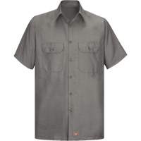 Short Sleeve Ripstop Shirt, Men's, 2X-Large, Grey  SEU251 | TENAQUIP