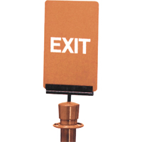 "Exit" Crowd Control Sign, 11" x 7", Plastic, English  SG128 | TENAQUIP