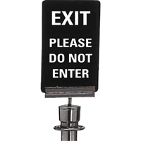 "Exit: Please Do Not Enter" Crowd Control Sign, 11" x 7", Plastic, English  SG129 | TENAQUIP
