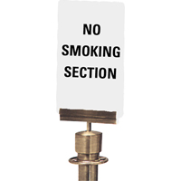 "No Smoking Section" Crowd Control Sign, 11" x 7", Plastic, English  SG139 | TENAQUIP