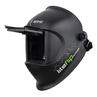 Liteflip Autopilot Welding Helmet, 3.94" L x 1.97" W View Area, 1/5/5 - 14 Shade Range, Black  SGC188 | TENAQUIP