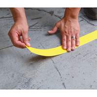 Tough-Mark™ Heavy-Duty Floor Marking, Rectangle, 48" L x 4" W, Yellow, Polyethylene  SGJ230 | TENAQUIP