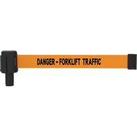Cassette de bannière PLUS, Danger - Forklift Traffic, 15', Ruban Orange  SGL021 | TENAQUIP