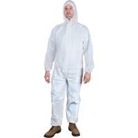 Hooded Coveralls, 3X-Large, White, Microporous SGM436 | TENAQUIP
