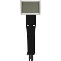 Sign & Dispenser Holder for Crowd Control Post, Black SGU791 | TENAQUIP