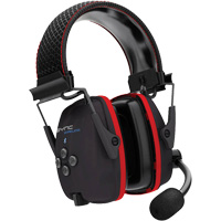 Wireless Hearing Protector Earmuffs with Bluetooth<sup>®</sup> Audio, Headband Style, 25 dB  SGW722 | TENAQUIP