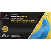 KeepKleen<sup>®</sup> Disposable Glove, Medium, Nitrile, 2.8-mil, Powder-Free, Blue  SGY133 | TENAQUIP