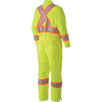 Traffic Safety Coveralls, Small, High Visibility Lime-Yellow, CSA Z96 Class 3 - Level 2  SHD084 | TENAQUIP