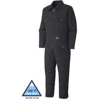 Quilted Duck Coveralls, Men's, Black, Size Small  SHD772 | TENAQUIP