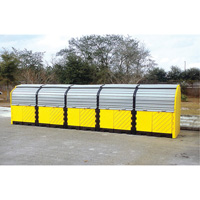 P20 Plus Ultra-Hard Top Spill Pallets<sup>®</sup> with Drain, 312" L x 79" W x 62" H, 9000 lbs. Load Capacity  SHF448 | TENAQUIP