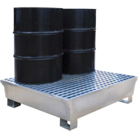 Ultra-Spill Pallet<sup>MD</sup> en acier, 2 barils, Capacité de déversement 68 gal. US, 47,2" x 31,4" x 17,4"  SHF622 | TENAQUIP