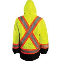 7-in-1 Jacket, Polyester, High Visibility Orange, Medium  SHF965 | TENAQUIP