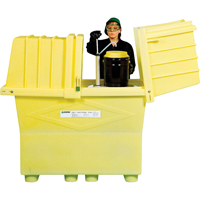 Poly-Safeypacks<sup>®</sup> Plus With Drain, 60.25" L x 34.5" W x 64" H, 1200 lbs. Load Capacity  SR417 | TENAQUIP